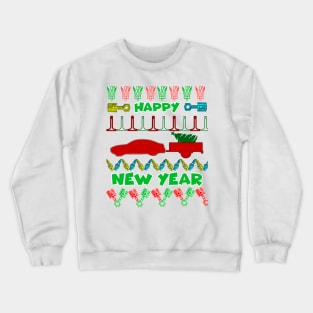 Merry chrismas, car guy, car enthusiast merry chrismas, happy new year Crewneck Sweatshirt